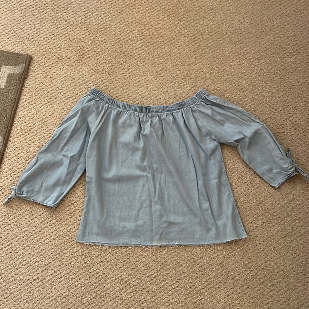 Light Blue Denim Top